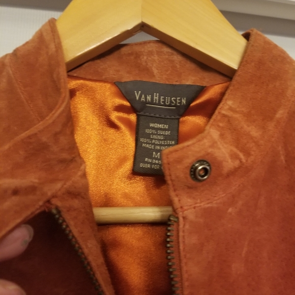 Burt orange genuine leather Motorcyle jacket - Picture 2 of 3